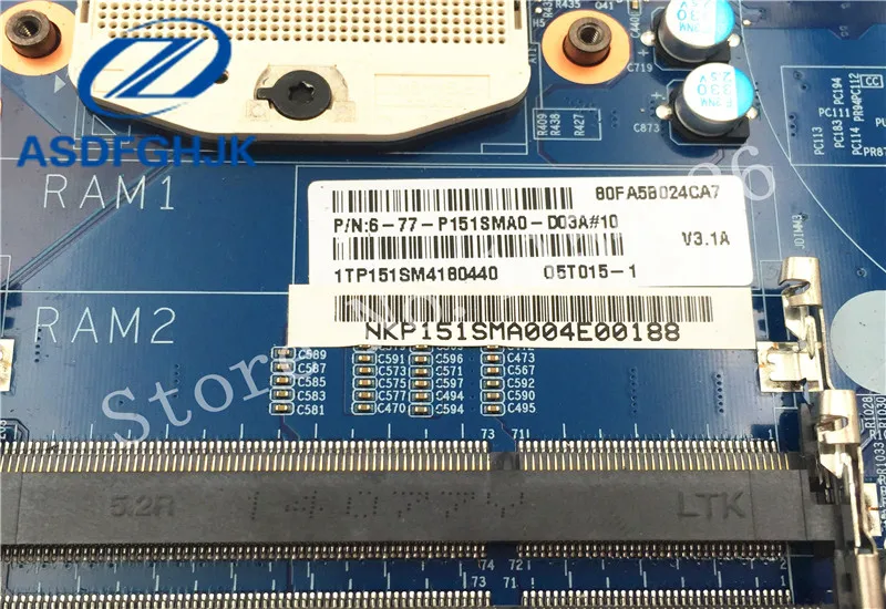 اللوحة لابتوب Hasee ل رايثيون ل CLEVO P150SM P151SM اللوحة 6-71-P15S0-DA3A 6-77-p151sma0-d03a 100% اختبار موافق