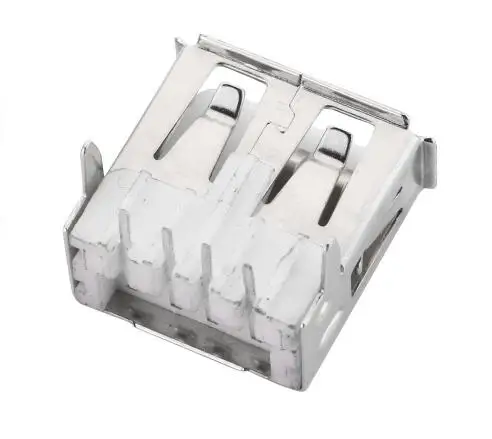 10 шт./лот USB 2 0 4Pin A Тип гнездовой разъем фута 90 градусов прямые щипцы для передачи