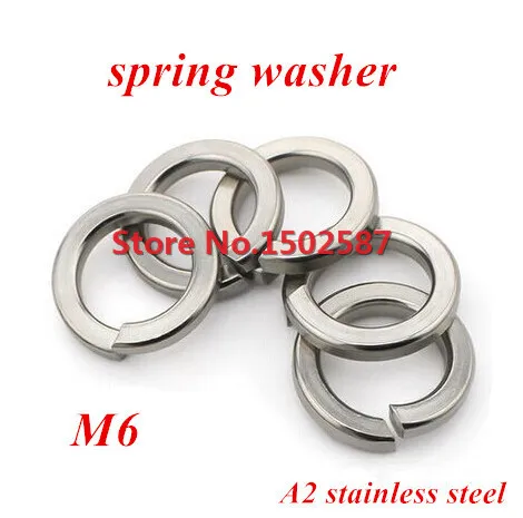 500 Pieces M6 DIN127 Spring Washer A2-70 Stainless Steel SS304 | Обустройство дома