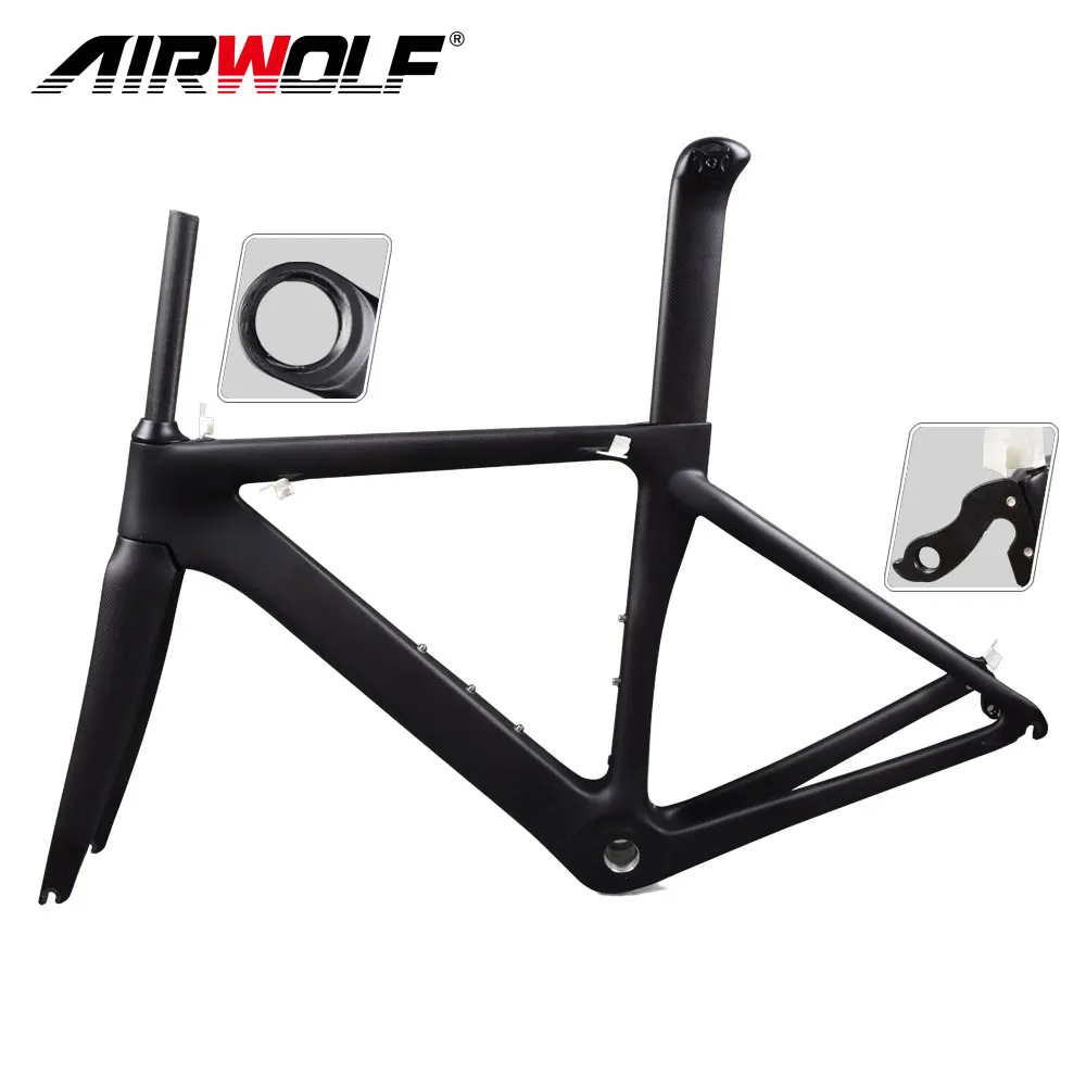 Discount 2019 Carbon Road Bike Frame carbon bicycle frameset  include fork/seatpost/headset for Mechanical/DI2 both carbon bike frame 5