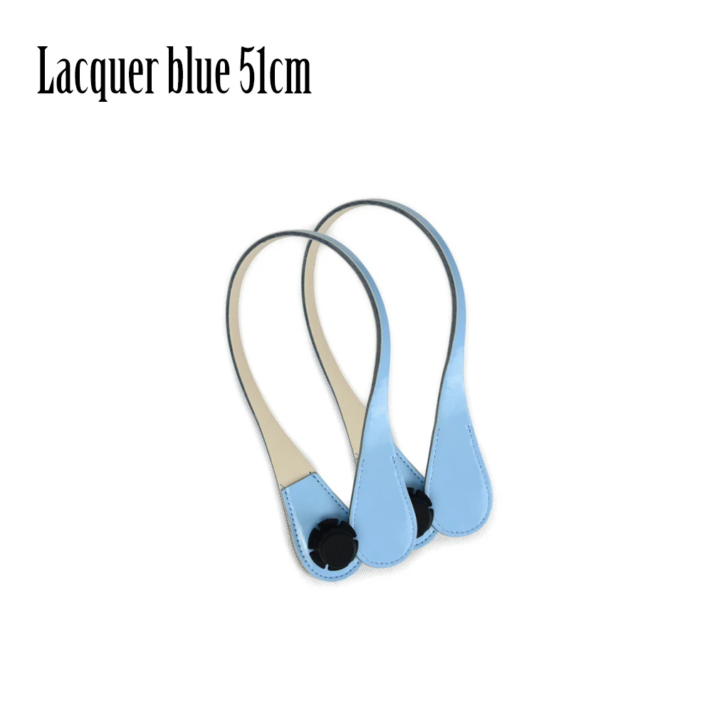 Новые Длинные Короткие сверхтонкие Сменные каплевидные ручки из искусственной кожи для OBag для EVA O Bag Body - Цвет: Lac blue 51cm