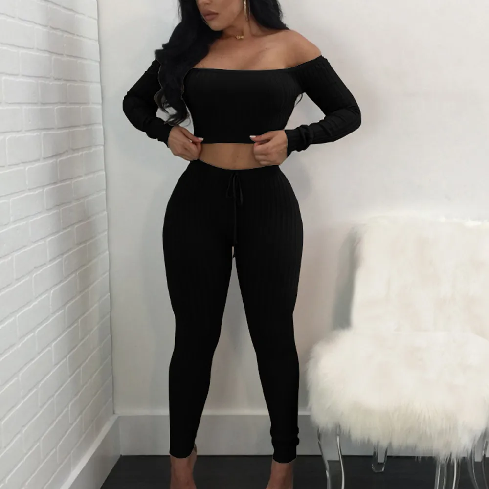 

Two Piece Set Women Fashion Split 2 Piece Set Casual Bodycon Casual Outfit Sportswear Ensemble Femme Conjuntos De Mujer