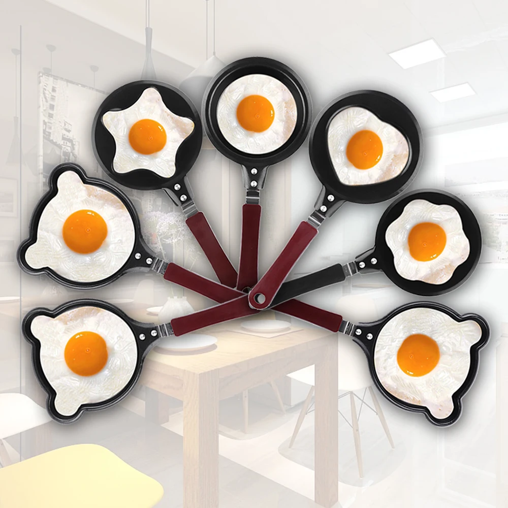 

Cute Omelette Breakfast Mini Saucepan Pancake Egg Frying Pan Non-Stick Pot Molds Cartoon Breakfast Cookware Kitchen & Dining