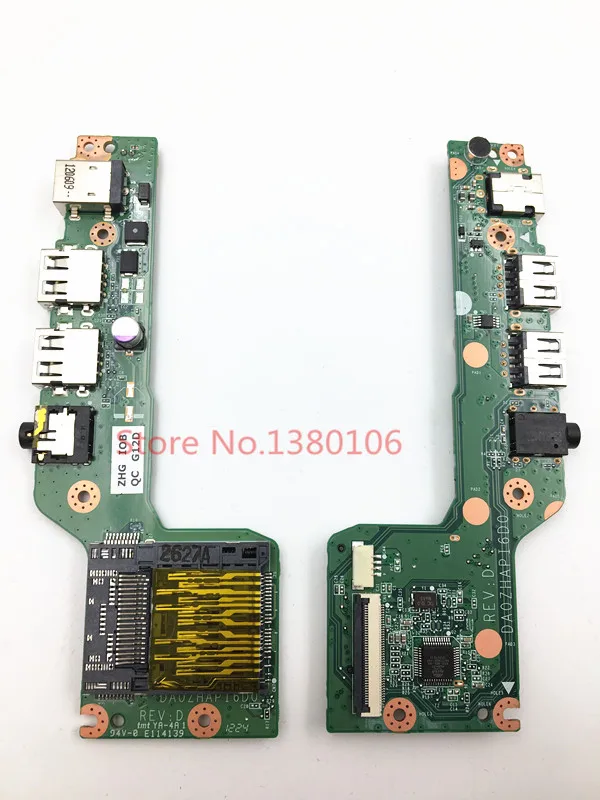 DA0ZHAPI6D0 fit สำหรับ Acer Aspire One 725 V5 121 USB Audio DC แจ็ค SD Card Reader w/สาย WORKS