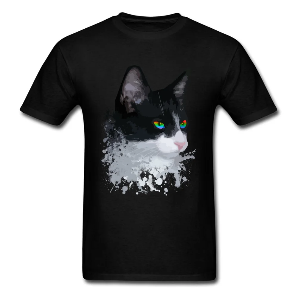 Captain Rainbow T Shirt Men T-shirts Family TShirt 3D Cat Tees Summer Tops Crew Neck 100% Cotton Sweaters Free Shipping