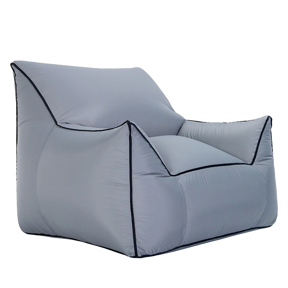 

2019 convenient solid color gray black Inflatable Air Lounger Lazy Couch Chair Sofa Bags for Outdoor Party Camping Travel