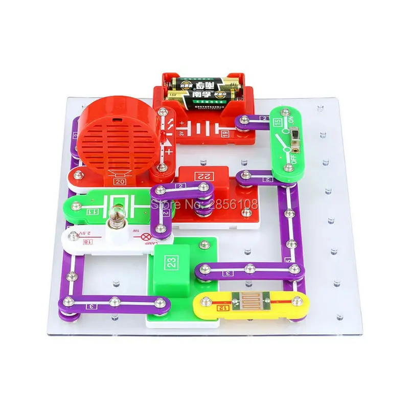 Набор для обнаружения электроники, набор блоков для умной электроники, развивающий Набор для творчества, строительные блоки, электрические цепи, игрушки
