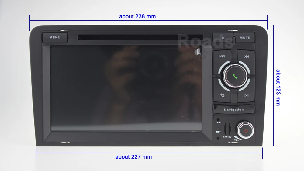 Cheap 64GB ROM Android 9 Car DVD Player GPS for Audi A3 2003 - 2011 with Radio RDS WiFi BT 1