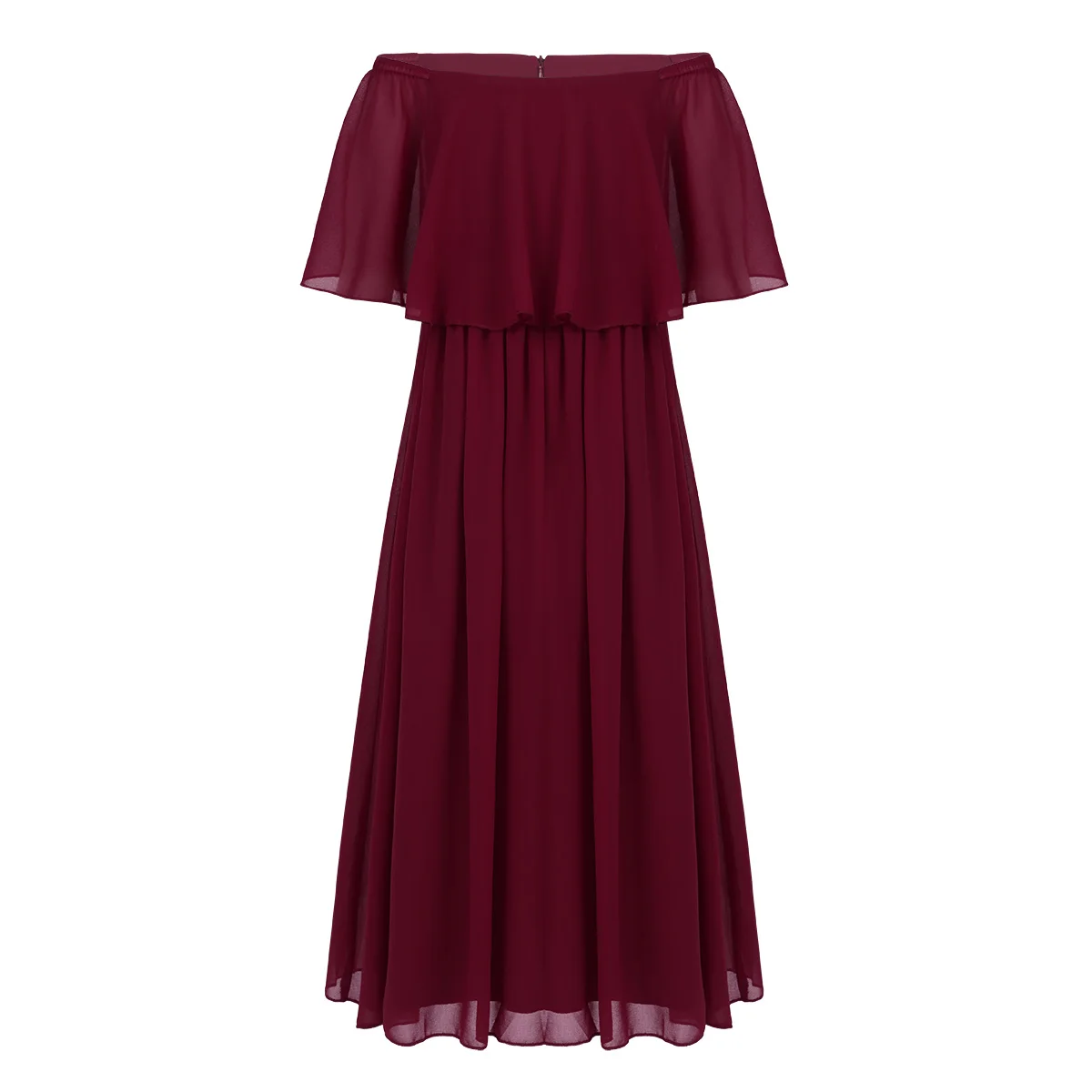 Tiaobug/платье с цветочным узором для девочек новое поступление, бальное платье из тюля без рукавов, вечерние платья из шифона для девочек, детские платья для причастия - Цвет: Burgundy
