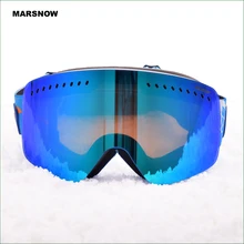 M182 лыжные очки двухслойные UV400 Анти-туман большие Лыжные маски очки катание на лыжах сноуборде снежные очки