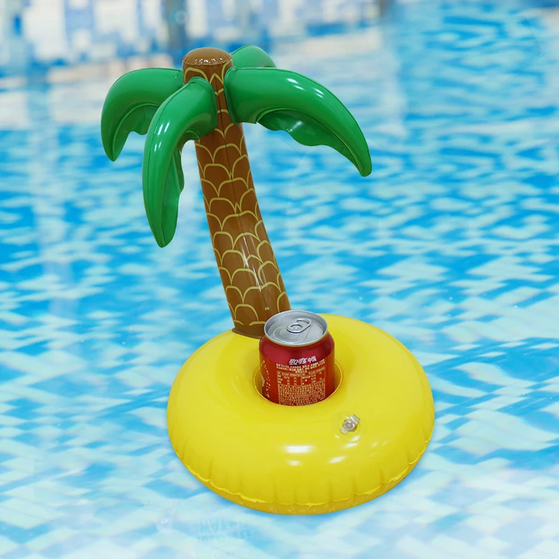 5 шт. мини-Надувные Palm Island напиток может плавающий держатель бассейн поплавки летний плавательный вечерние кольцо взрослых дети весело
