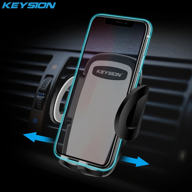 

KEYSION One-Click Release Car Phone Holder Universal Air Vent Mount Car Holders 360 degree rotation Sucker Car windshield Stand