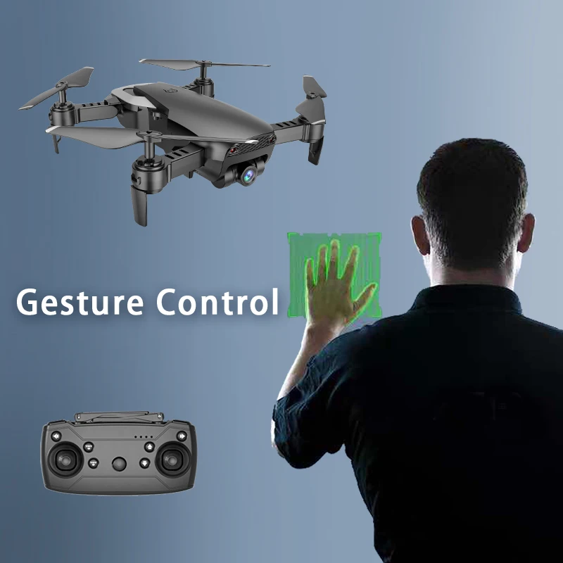 Складной Радиоуправляемый Дрон Teeggi M69G FPV с 1080P HD камерой Wi Fi оптическим потоком