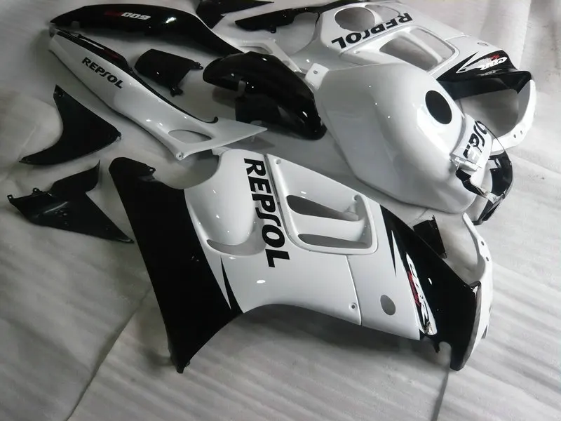 

Motorcycle Fairing kit for HONDA CBR600F3 97 98 CBR600 F3 CBR 600F3 1997 1998 ABS Plastic White black Fairings set+Gifts HK10