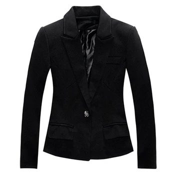 

New Women's Fashion One Button Slim Casual Business Blazer Suit Jacket Coat Outwear