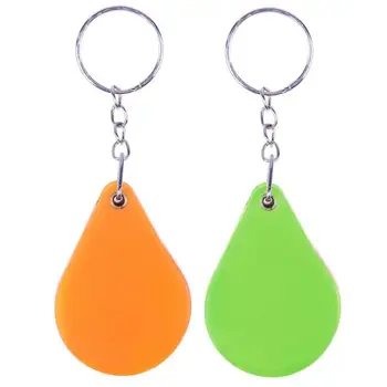 

Portable 10X Plastic Portable Folding Magnifier Handheld Glass Lens Keychain