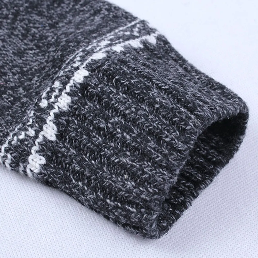 Мужской кардиган на молнии с воротником стойкой Размеры S ~ 3XL| |