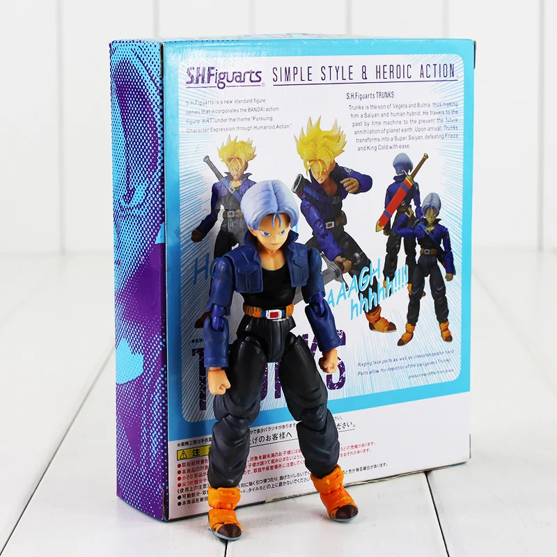 13cm Anime Dragon Ball Z Figure Toy Future Trunks S.H.Figuart Action