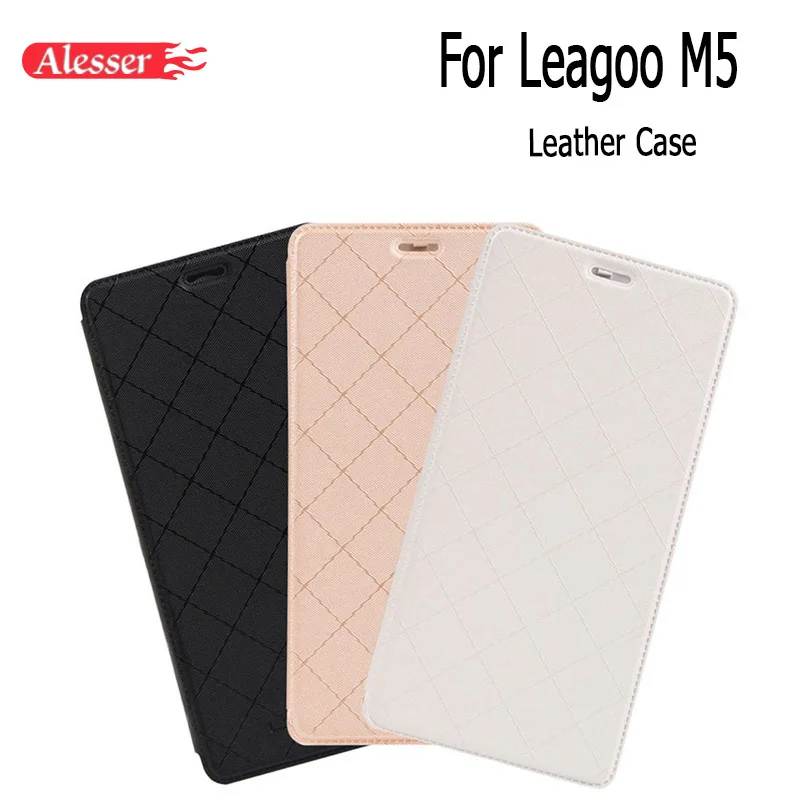 Кожаный чехол Alesser для LEAGOO M5 защитный чехол-книжка мобильного телефона кожаный |
