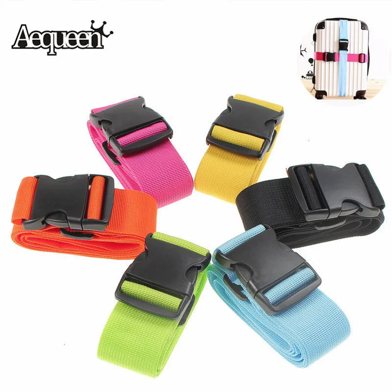 AEQUEEN 97 185CM Nylon Adjustable Travel Buckle Luggage Straps Backpack