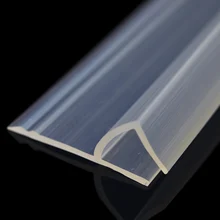 5 м/лот h-образная стеклянное уплотнение для окна полосы силиконовой резины дверь душевой кабины уплотнитель для 6/8/10/12 мм Уплотнение стекла s бескаркасные