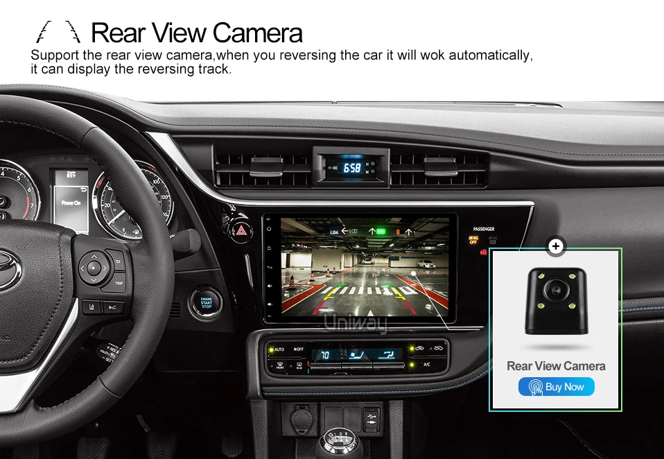 Discount uniway  A17KLL9071  android 9.0 car dvd navigation for toyota corolla/auris  2016 2017 car radio stereo head unit navigation 9