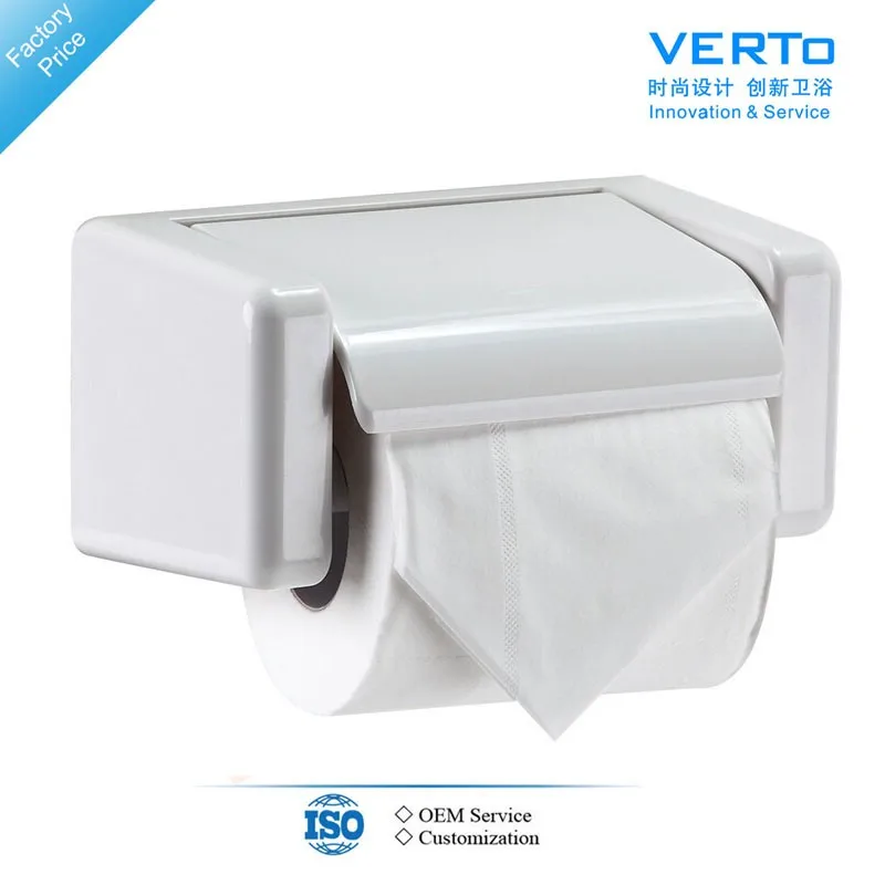 

Plastic Wall-Mounted Bathroom Accessories ABS Tissue Holder VT601 z5