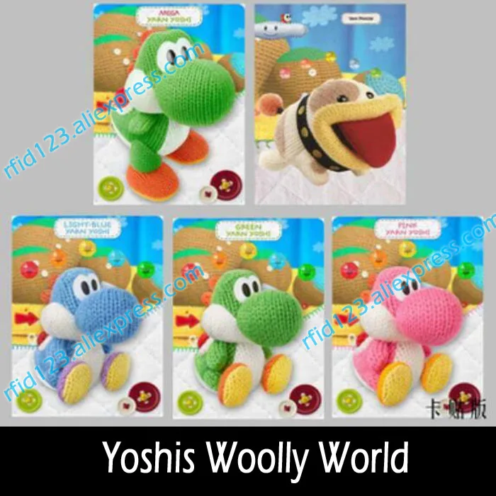 

5PCS Yoshi Wolly World NTAG215 NFC Card Written by Tagmo Can Work For Switch Latest Data