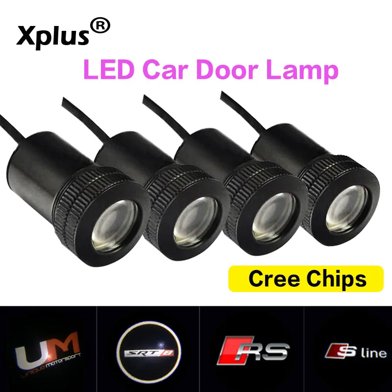 Xplus 4 pcs الألومنيوم كري رقائق led باب السيارة شعار جهاز عرض ليزر شبح ظل أضواء لفورد هوندا تويوتا VW دوجي كيا أوبل Xplus 4 pcs الألومنيوم كري رقائق led باب السيارة شعار جهاز عرض ليزر شبح ظل أضواء لفورد هوندا تويوتا VW دوجي كيا أوبل