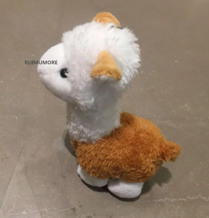 

NEW Standing 14CM height alpaca toys , Plush DOLL Cotton Stuffed Key chain TOY , Pendant Decor TOY Gift DOLL