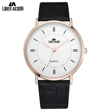 Liber Aedon Unique Leather Strap Men Watches Casual Sport Quartz Men’s Wrist Watch Great Brand Top Luxury Men Watches Relogio