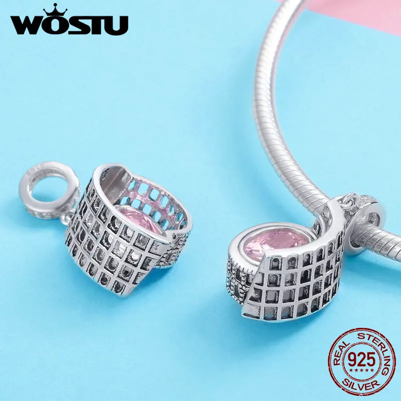 WOSTU 2019 новая 100% Серебро 925 пробы оригинальный Римский Колизей кулон подвески