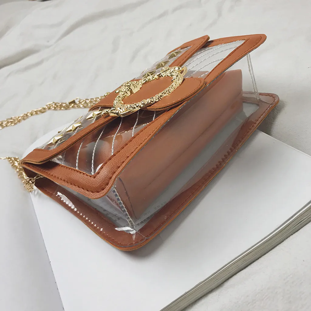 Luxury handbags women bags designer small Crossbody bags for women Casual Solid Color Transparent Handbag Wild Diagonal Package