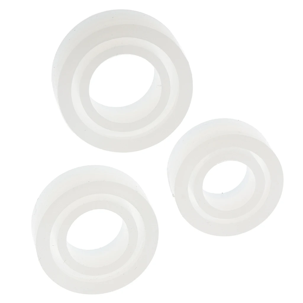 6 Pieces Clear Silicone Ring Mold DIY Mould Tool Making Findings Project Handmade Crafts