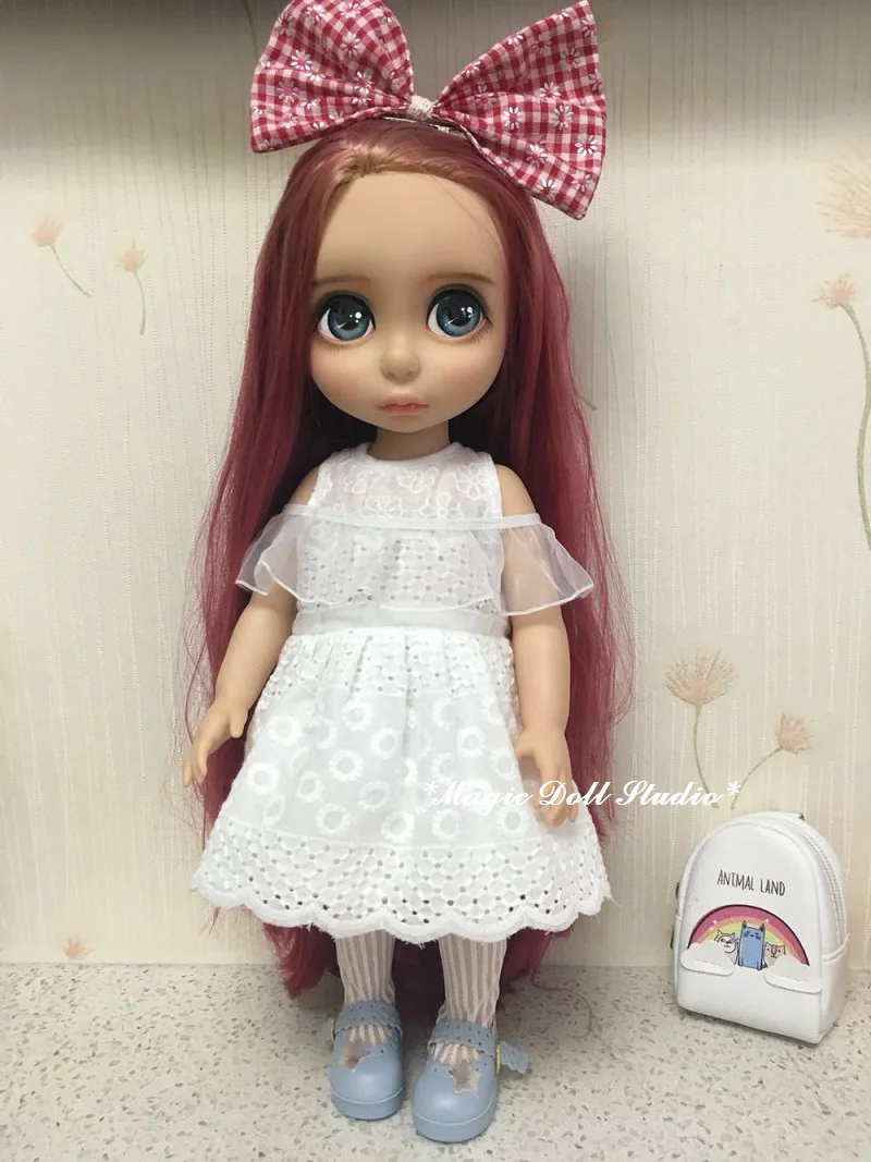 [DY163] Новинка 2018 года Бесплатная доставка 16 &quotdisyne кукольные наряды # белый