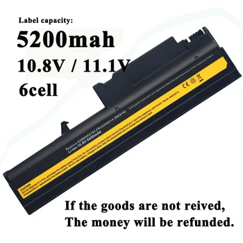 

6cell Replacement Laptop Battery For IBM ThinkPad R50 R50E R50P R51 R52 T40 T40P T41 T41P T42 T42P T43 T43P R51e 08K8196 08K8197