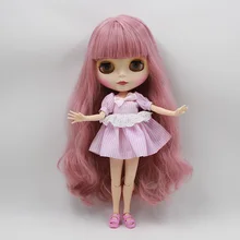 Кукла Обнаженная blyth, кукла с гибкими суставами, розовая кожа, Заводская кукла, подходящая для DIY игрушка BJD для девочек