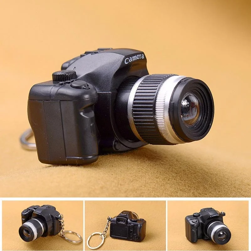 

Creative Camera Led Key Chains Toy Camera With Shutter Sound LED Flashlight Key Ring Toy Gift Cool Electronic Toys