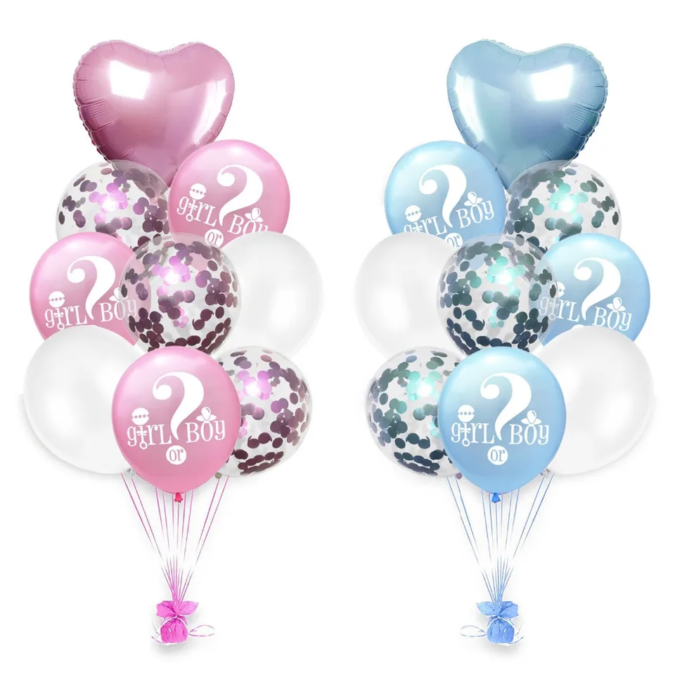 blue baby shower balloons