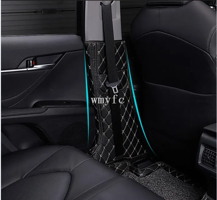 

Car Styling B Pillar Anti-Kick Pat Mat Cover Stickers Interior Decoration Protection 2Pcs/Set For Toyota Camry 2017 -2019 XV70