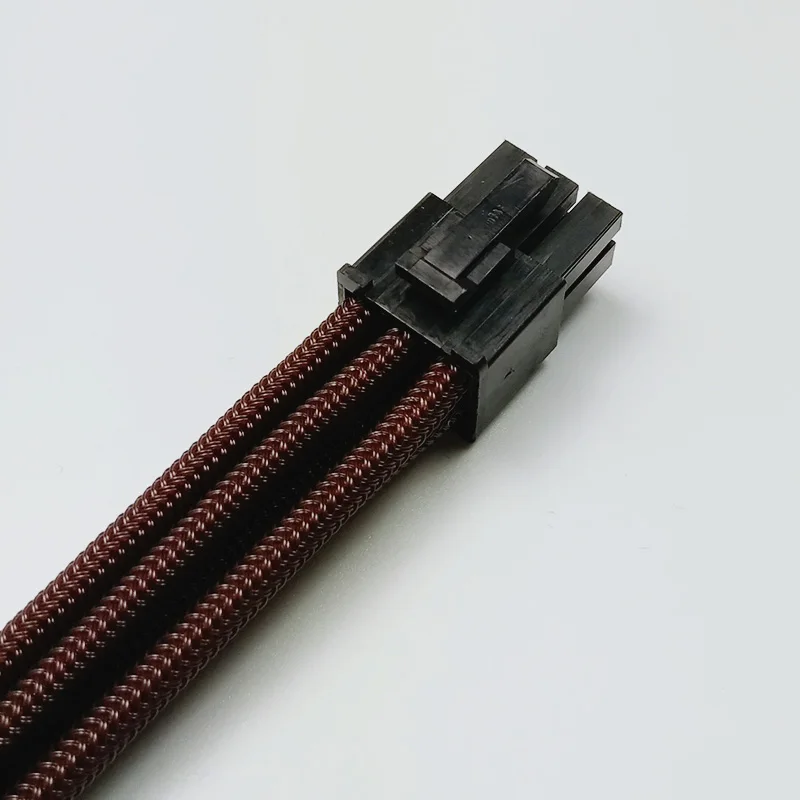 PCI-E_6Pin_Brown_sleeve_Extension_cable_1