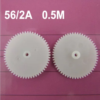 

Factory wholesale (100pcs/lot) Hago model single layer gear 562A 0.5M diy motor gear 56 teeth plastic gears
