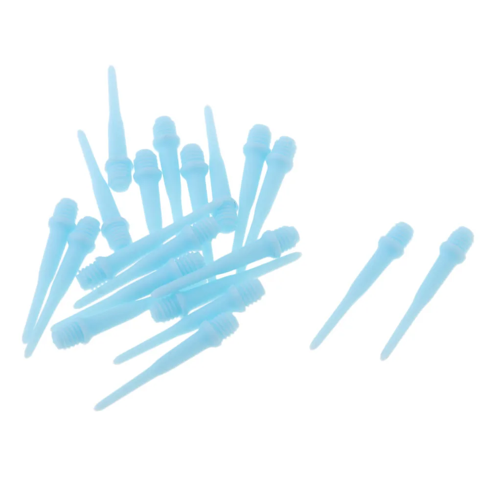 (Pack of 20) 2BA Thread Soft Tip Dart Points for Electronic Dartboard Indoor Game Dart Boards Target Backboard Supplies