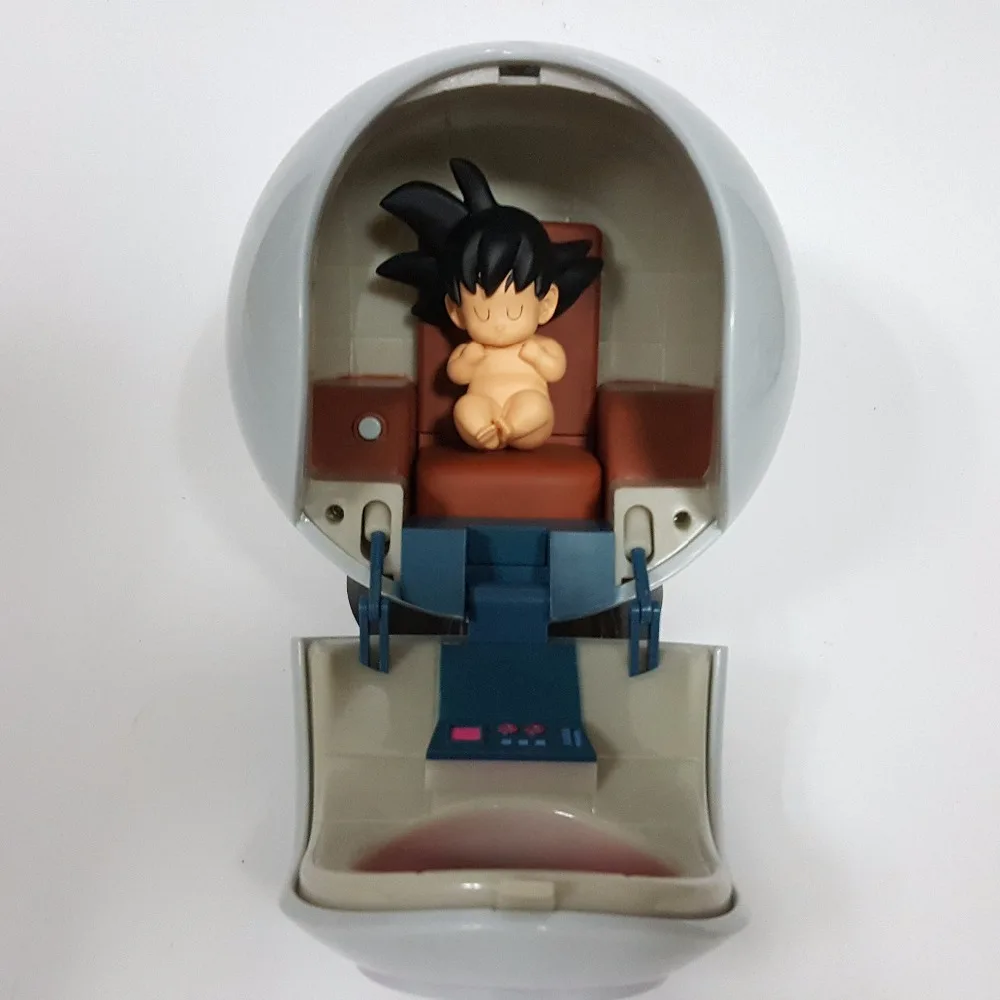 

Dragon Ball Z Figures Baby Son Goku Kakarotto With Spaceship PVC Action Figure Spacecraft Toy Super Goku Anime Super Saiyan Hot