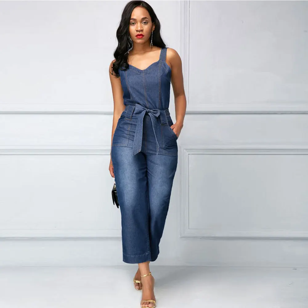 Lguc.H 7/8 Jeans Woman Wide Leg Women Jeans Denim Jumper Pants High