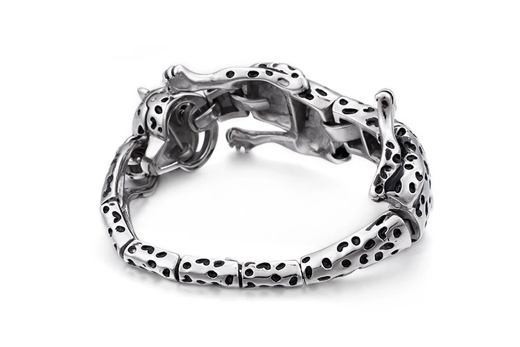 KALEN хип-хоп Тигр Леопард Ящерица браслет-Скорпион для мужчин Высокое качество нержавеющая сталь рок животное, амулет, браслет ювелирные изделия