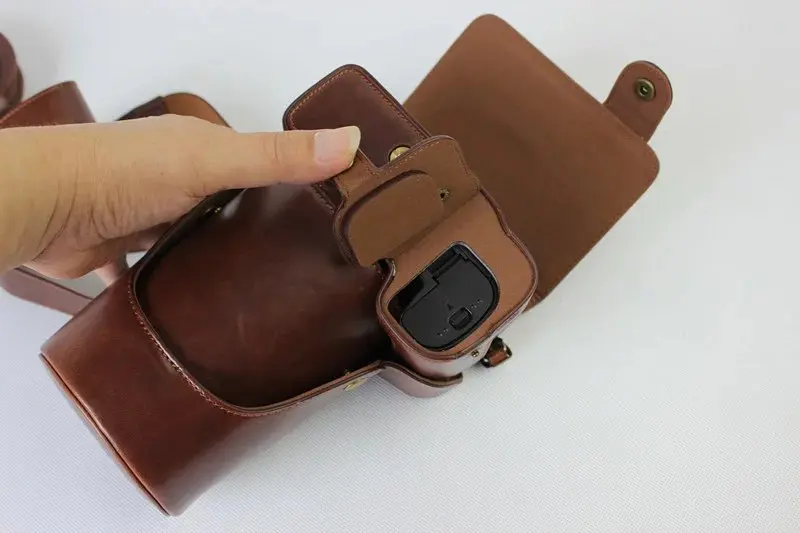 travel case for camera New Luxury PU Leather Camera Case for Nikon P900 P900S Digital camera Bag Cover with Strap +Mini Battery case camera bags for women