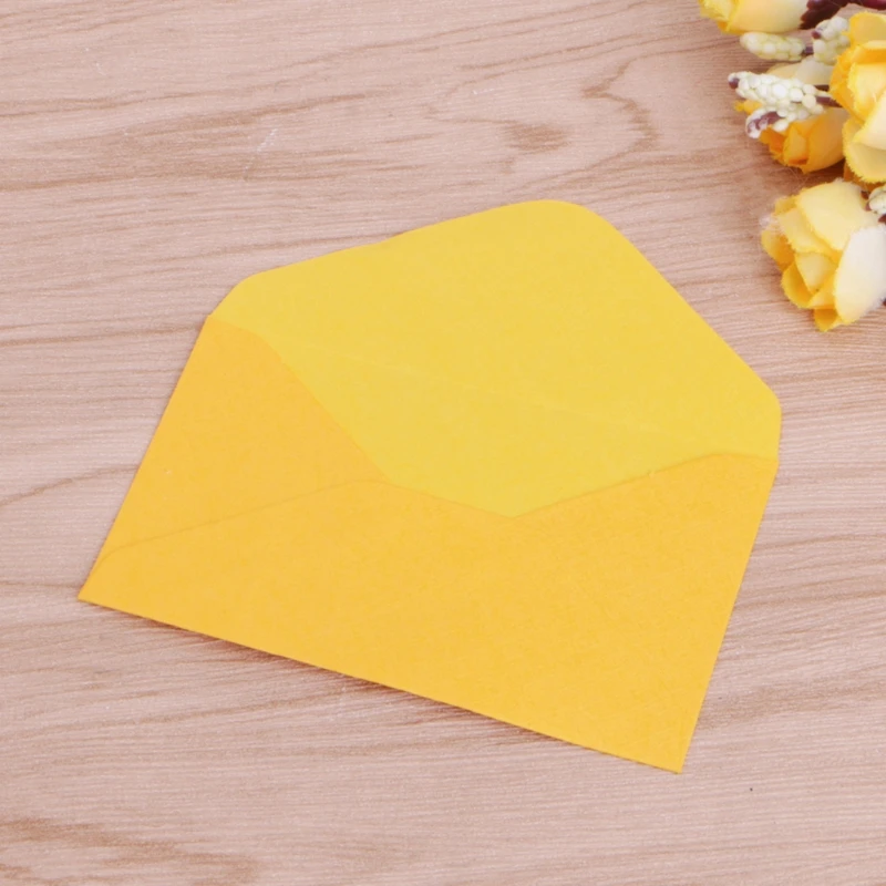 50 шт Ретро пустые Мини бумажные конверты свадебные приглашения Поздравительные открытки подарок