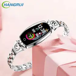HANGRUI H8 Смарт-часы женские 2019 водонепроницаемый Мониторинг Артериального Давления сердца смарт-браслеты для Android IOS фитнес-часы