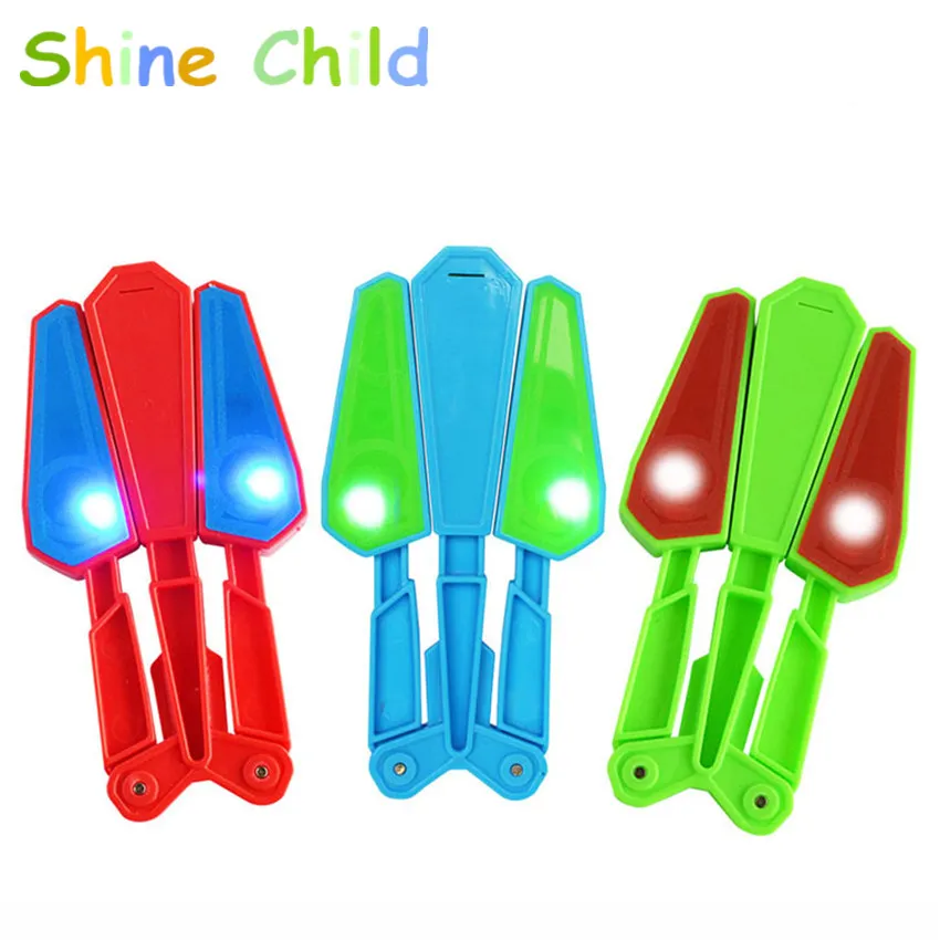 Children Butterfly Knife Sword Flipper Warrior Flip Toys with LED Up Toy Endless Addictive Fun Twirl Stress Reliever Reducer | Игрушки и